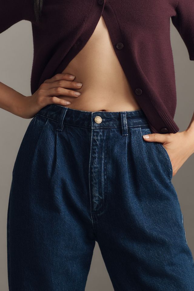 Rolla's Chloe Pleated High-Rise Crop Jeans #4