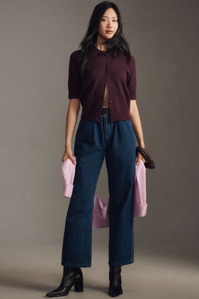 Rolla's Chloe Pleated High-Rise Crop Jeans #2