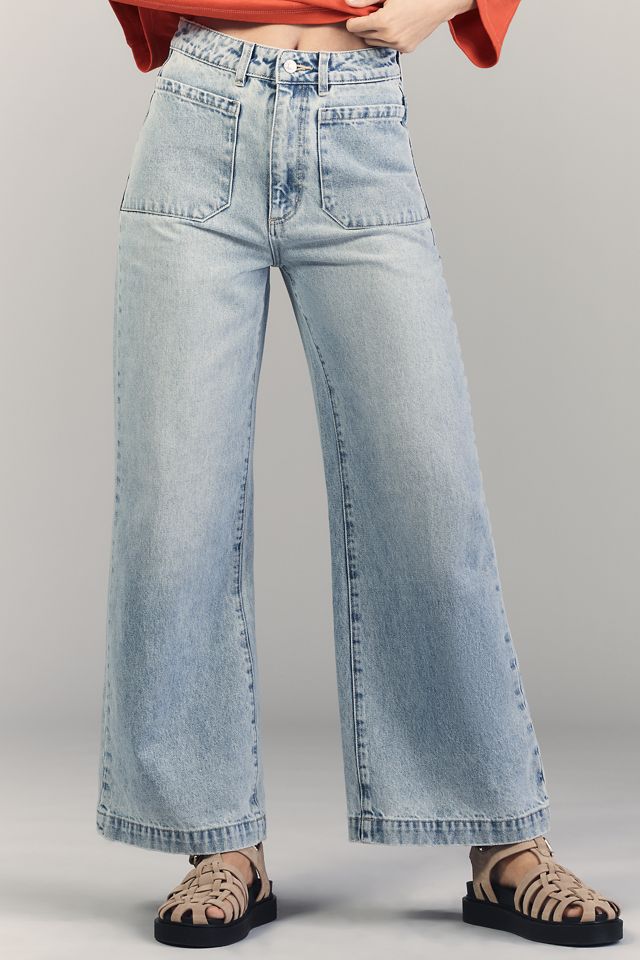 Rollas Sailor High-Rise Crop Wide Leg Jeans #1