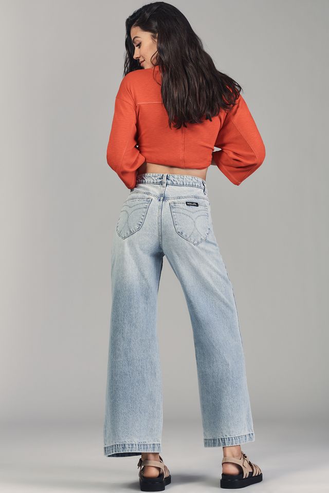 Rollas Sailor High-Rise Crop Wide Leg Jeans #2