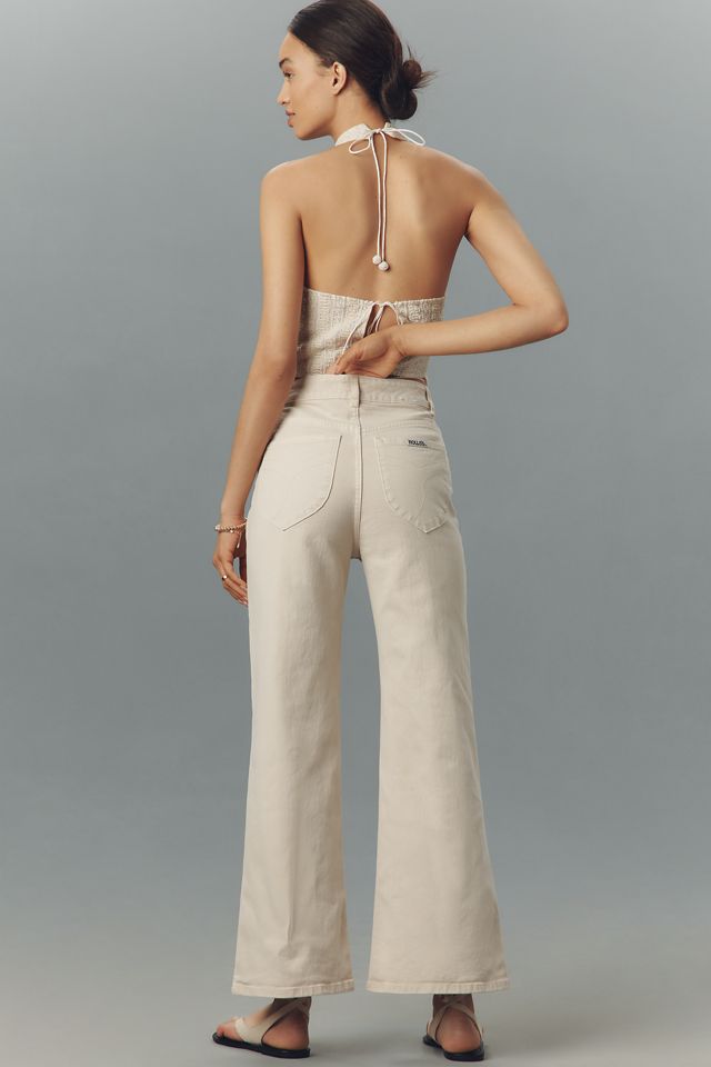Rolla's Sailor Zip High-Rise Crop Wide-Leg Jeans #2