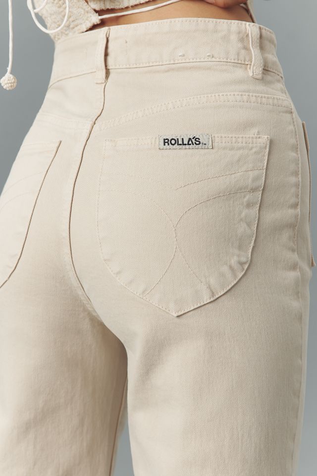 Rolla's Sailor Zip High-Rise Crop Wide-Leg Jeans #3