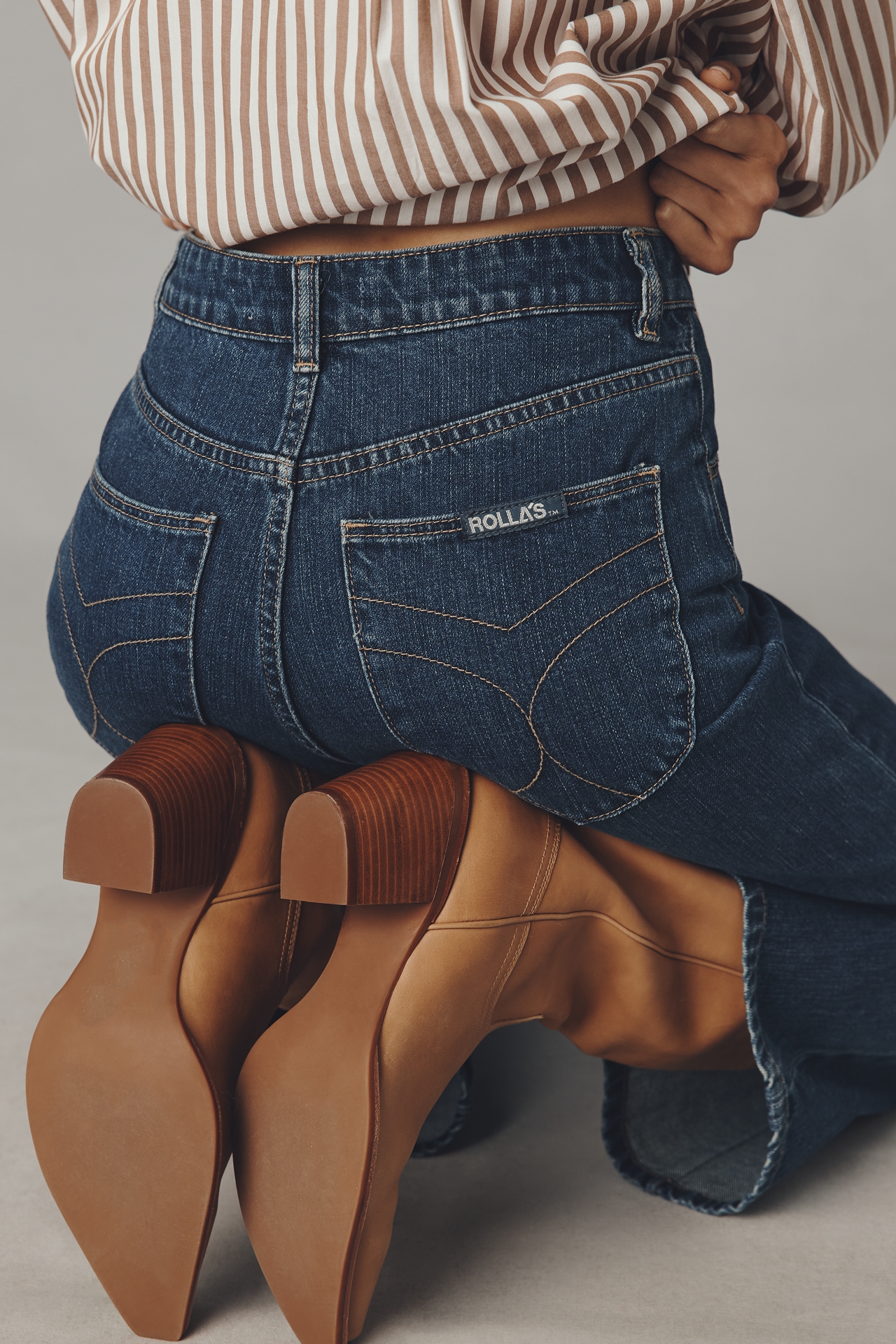 Rolla's Sailor Scoop High-Rise Wide-Leg Jeans