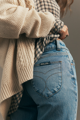 Rolla's Eastcoast Flare High-rise Jeans In Blue