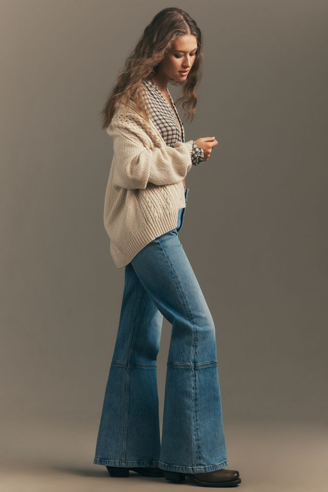 Rolla's Eastcoast Flare High-Rise Jeans | Anthropologie