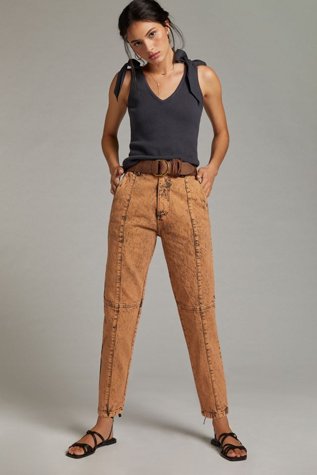 PASTICHE Ultra High-Rise Acid-Wash Slim Jeans #1