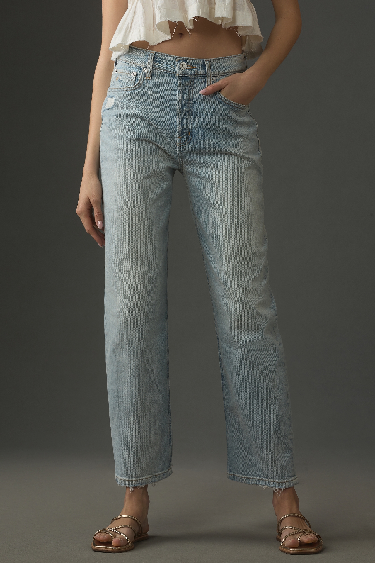 Ética Tyler High-Rise Vintage Straight-Leg Jeans