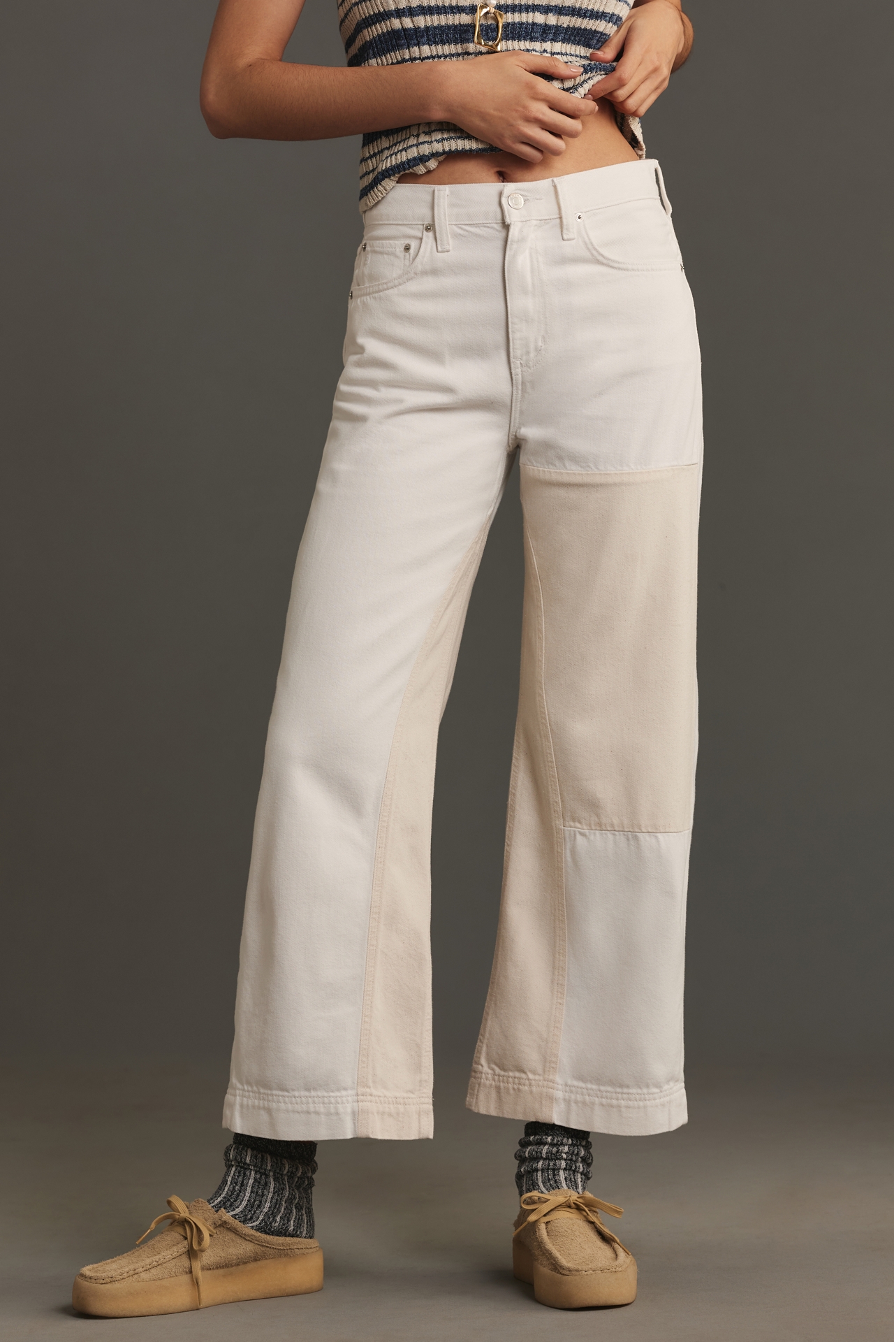 Ética Devon High-Rise Crop Wide-Leg Jeans