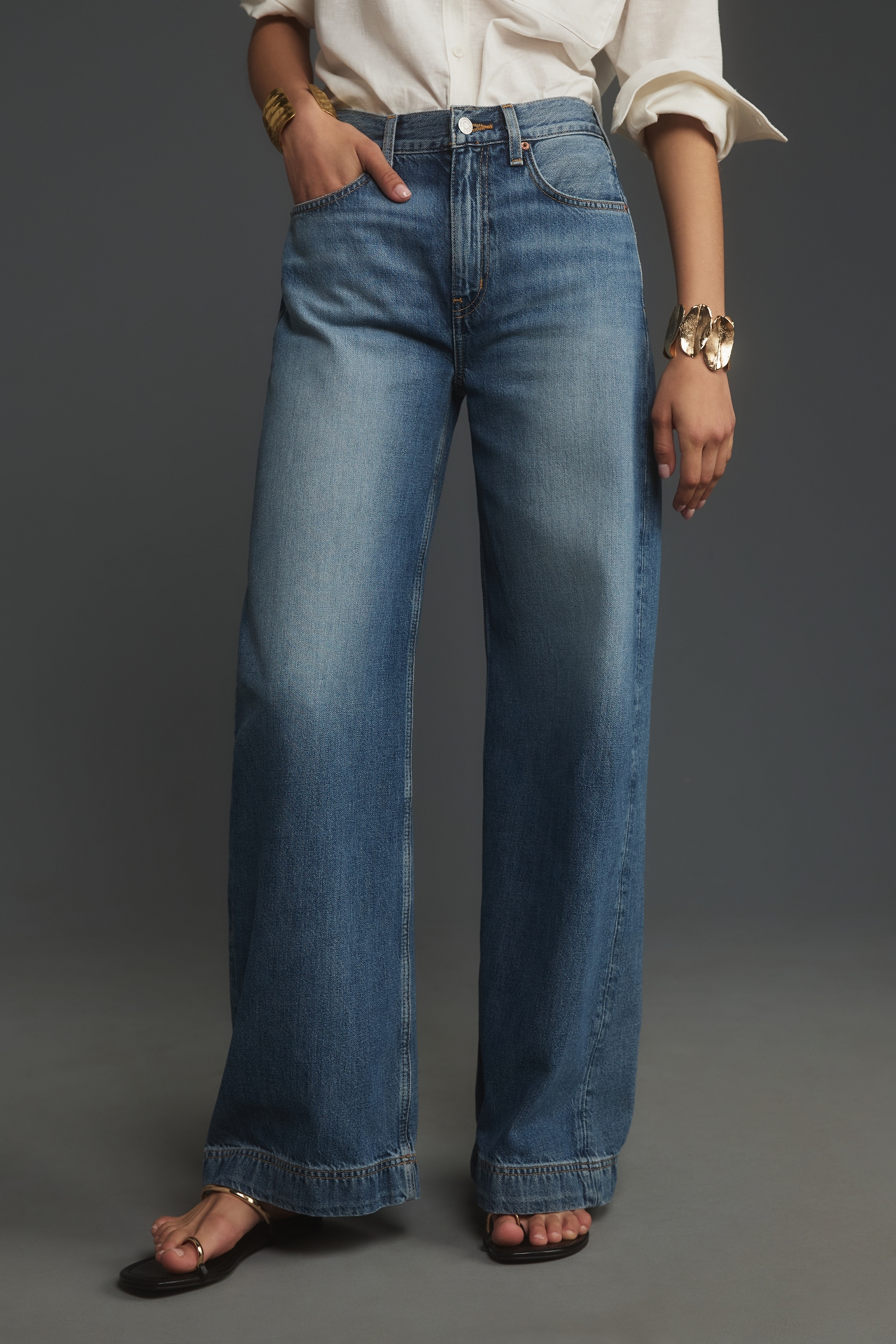 Ética Devon Mid-Rise Wide-Leg Jeans