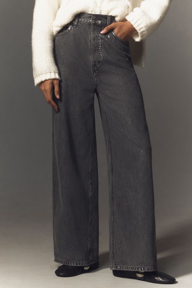 Ética Marley Ultra High-Rise Baggy Wide-Leg Jeans | Anthropologie