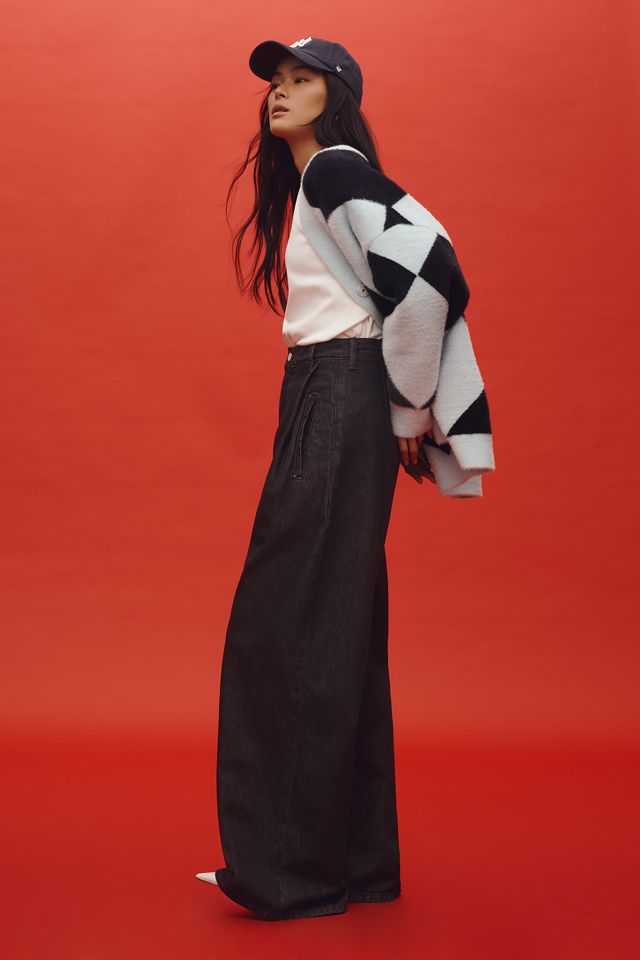Ética Raven Pleated High-Rise Wide-Leg Trouser Jeans #4