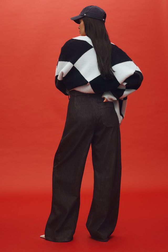 Ética Raven Pleated High-Rise Wide-Leg Trouser Jeans #1