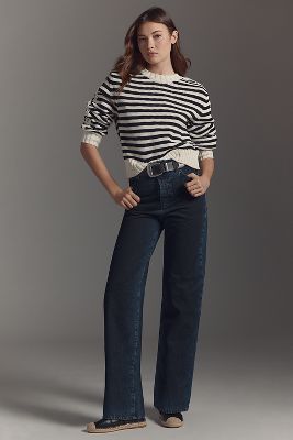 ETICA ARCHER HIGH-RISE LOOSE STRAIGHT-LEG JEANS 