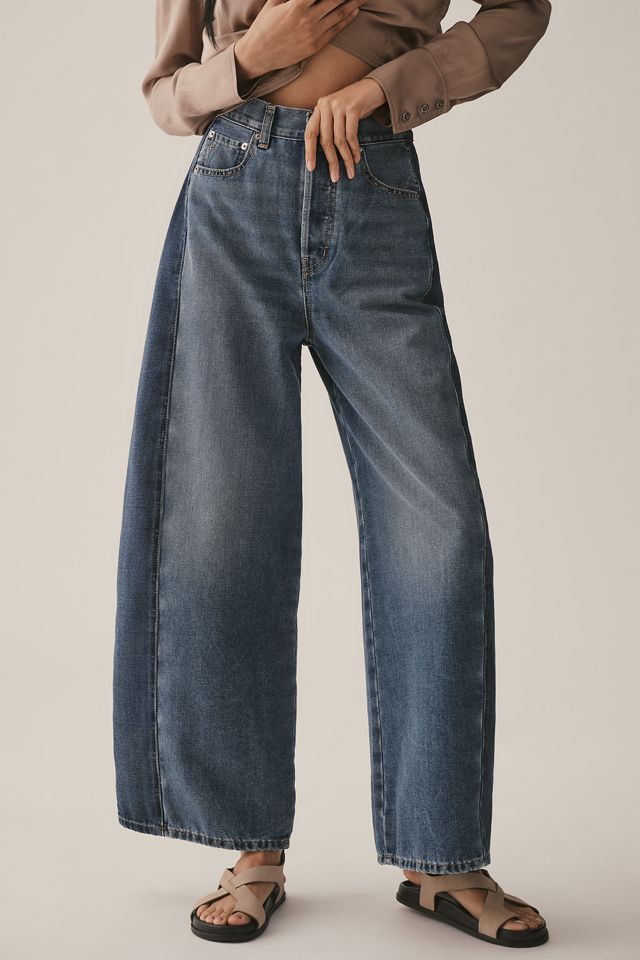 Ética Arden Reworked High-Rise Taper Wide-Leg Jeans #1