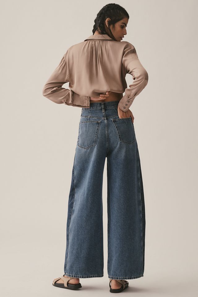 Ética Arden Reworked High-Rise Taper Wide-Leg Jeans #2