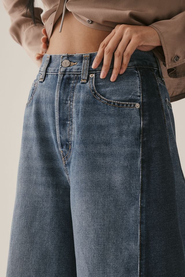 Ética Arden Reworked High-Rise Taper Wide-Leg Jeans #3