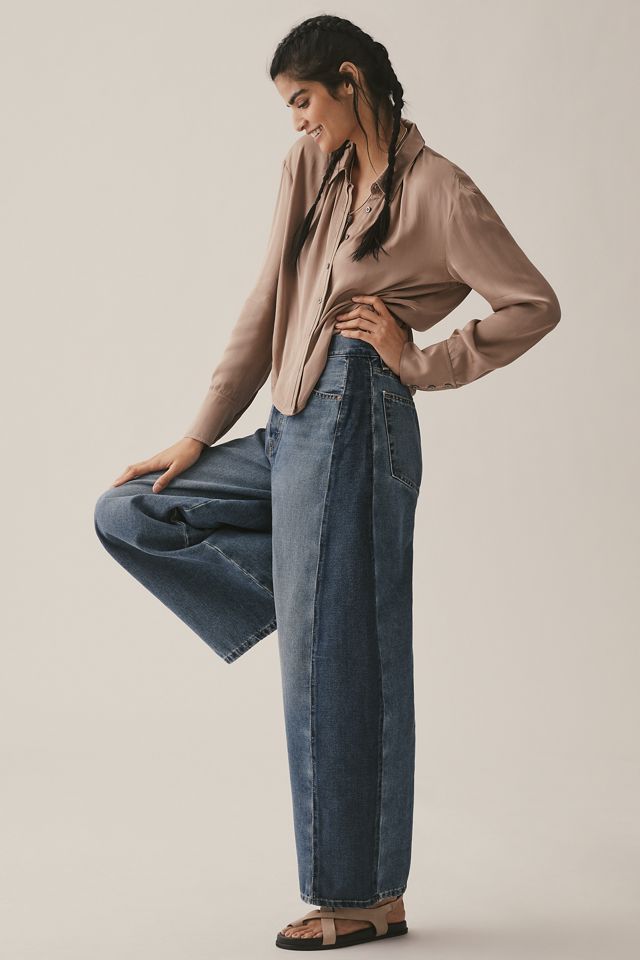 Ética Arden Reworked High-Rise Taper Wide-Leg Jeans #4