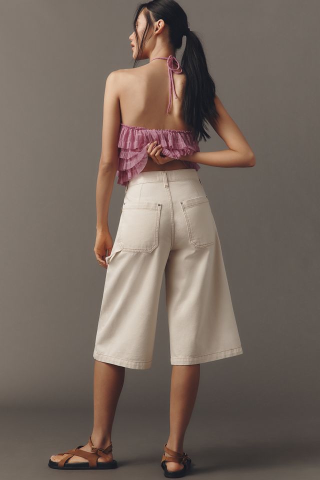 Ética Cedar Utility High-Rise Wide-Leg Culotte Jeans #2