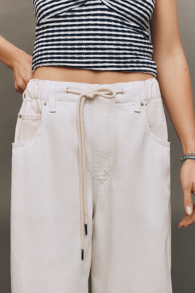 Ética Jackson Drawstring High-Rise Barrel Jeans #1