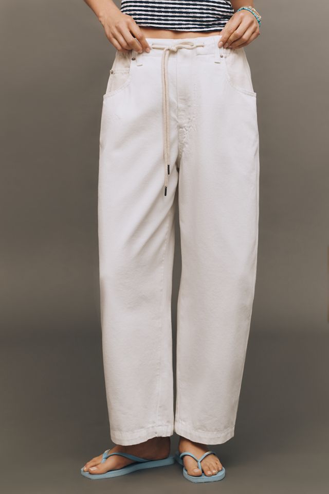 Ética Jackson Drawstring High-Rise Barrel Jeans #3