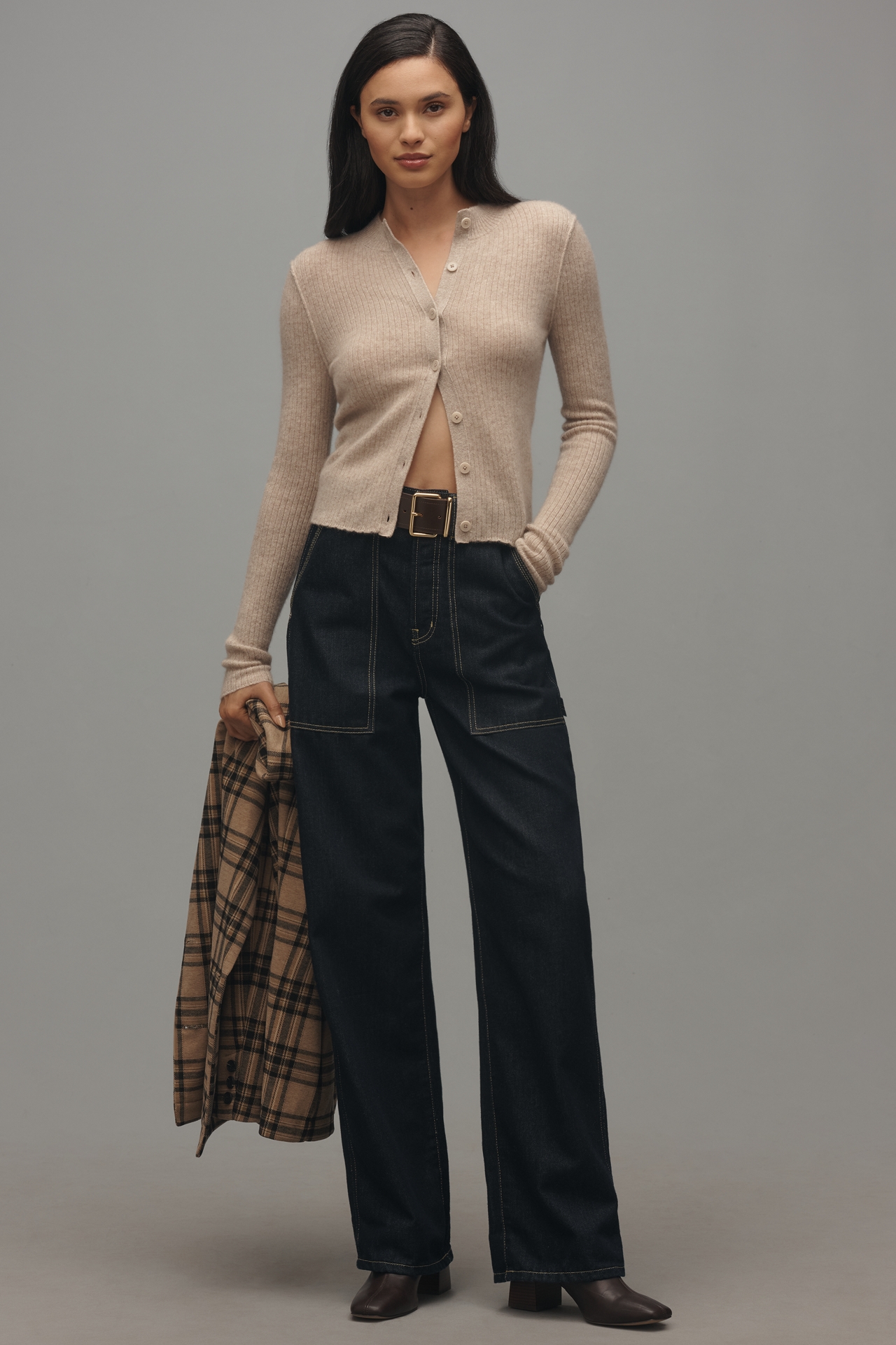 Ética Anson Utility High-Rise Barrel Jeans