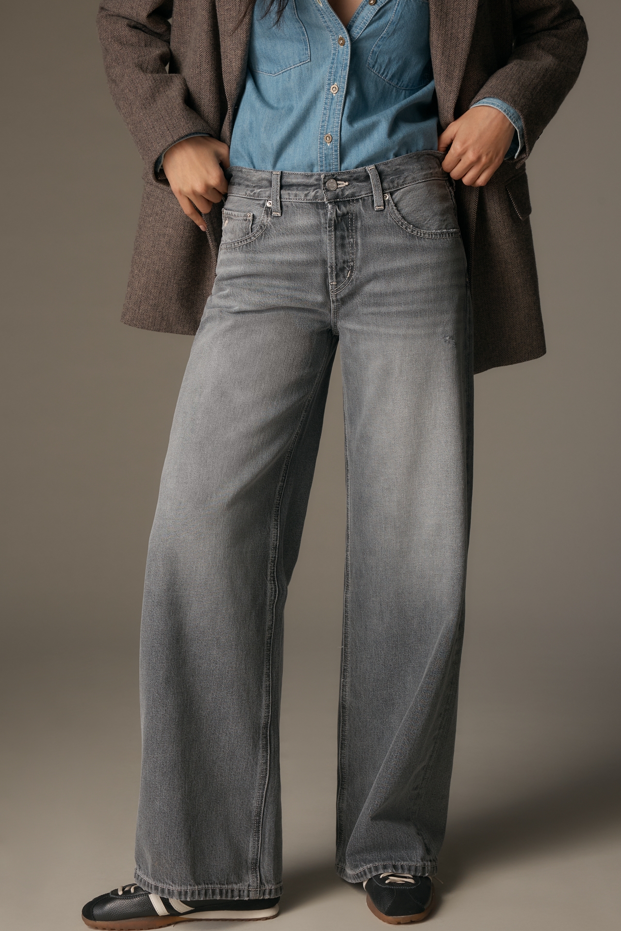 Etica Aaliyah Low-Rise Wide-Leg Jeans