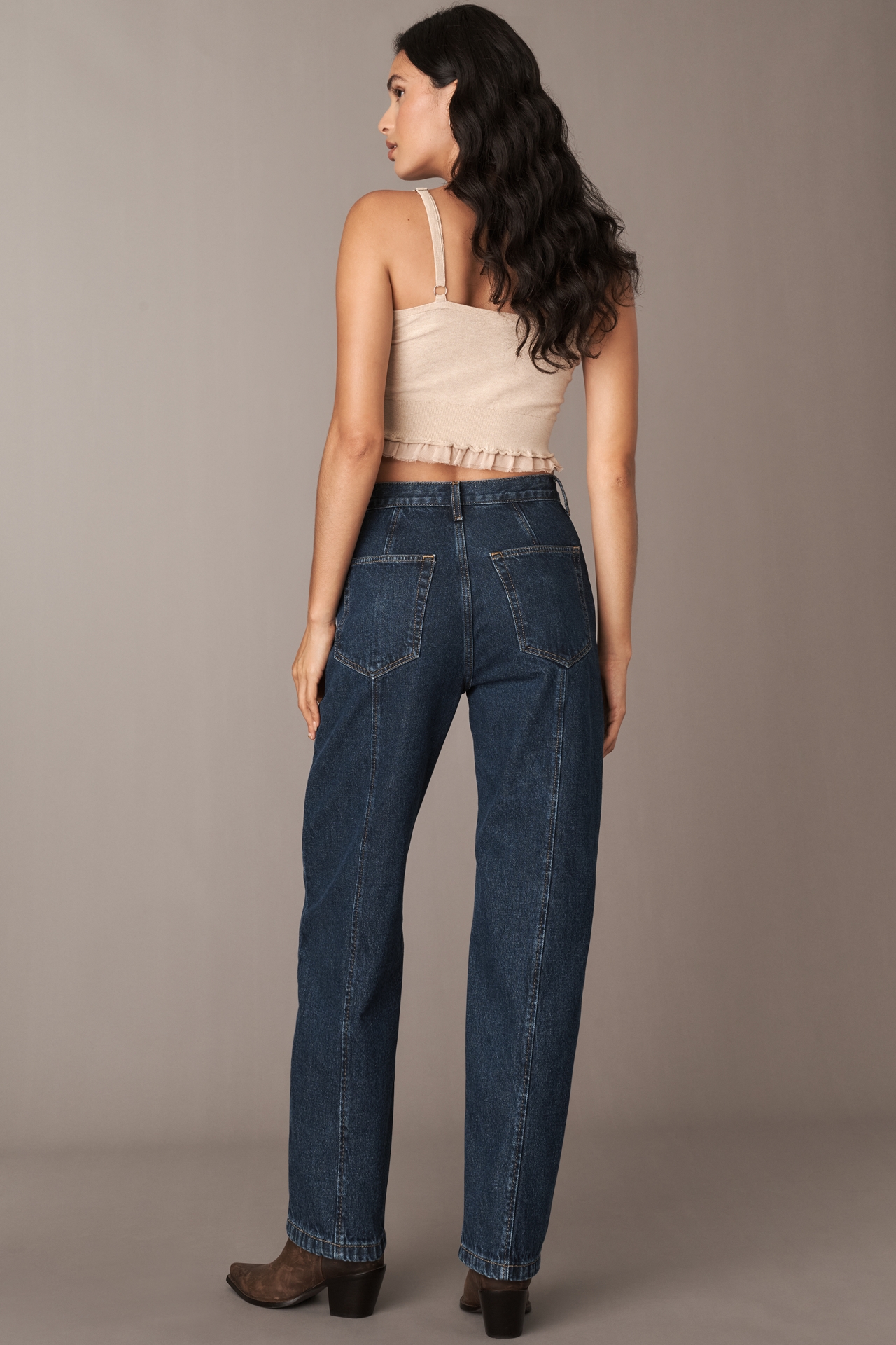 Etica Ellie High-Rise Utility Barrel Jeans