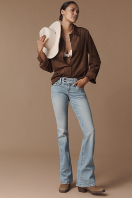 Etica Missy Low-rise Bootcut Jeans In Blue