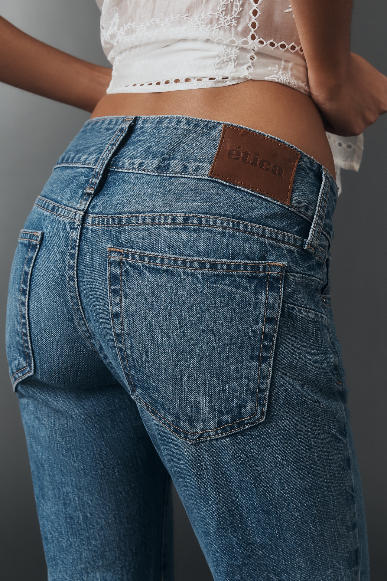 Etica Missy Low-Rise Bootleg Jeans