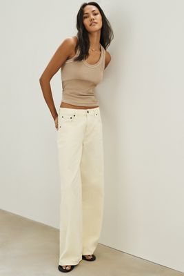 Etica Romi French Mid-Rise Wide-Leg Jeans