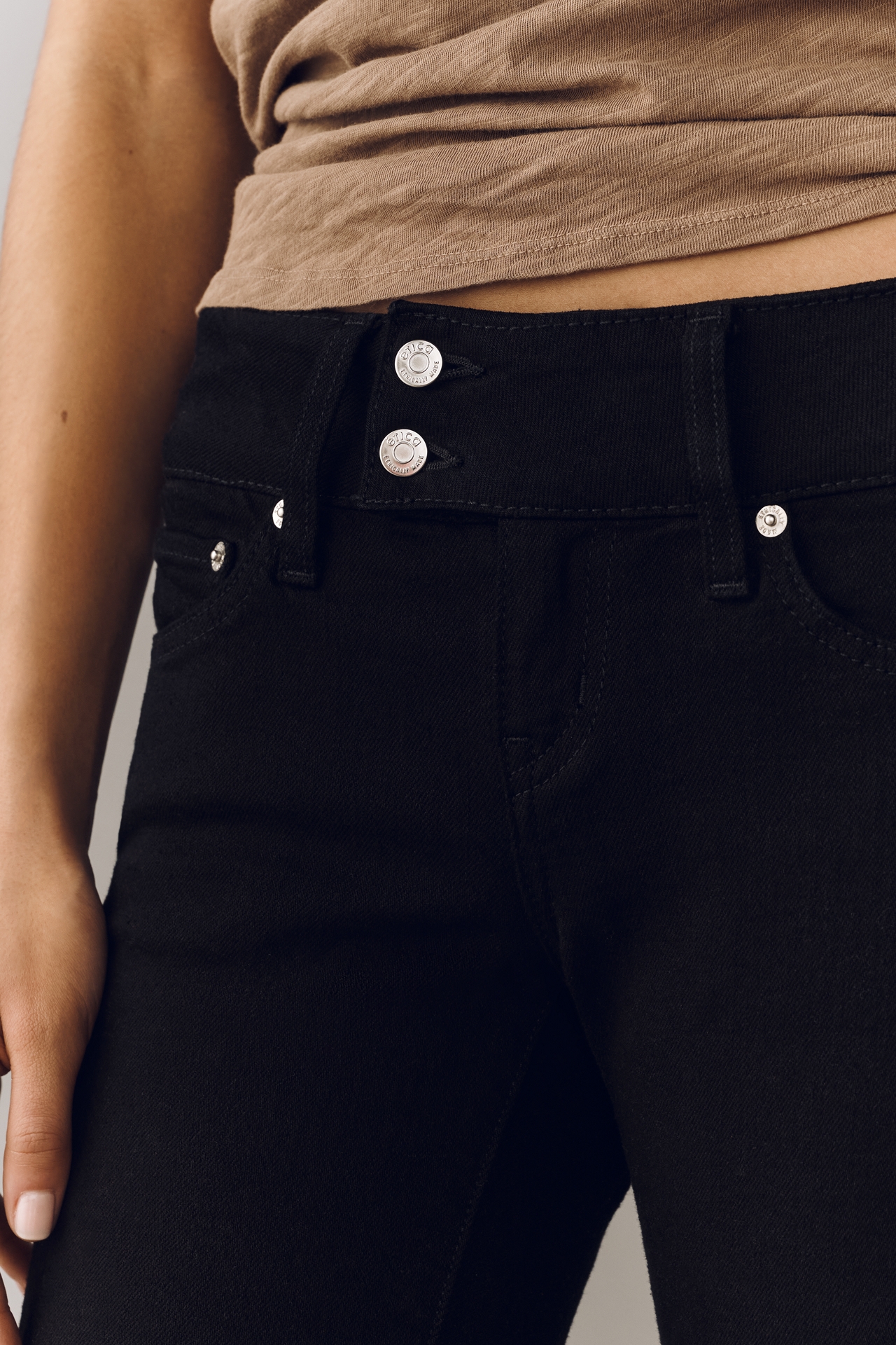 Etica Missy Low-Rise Bootleg Jeans