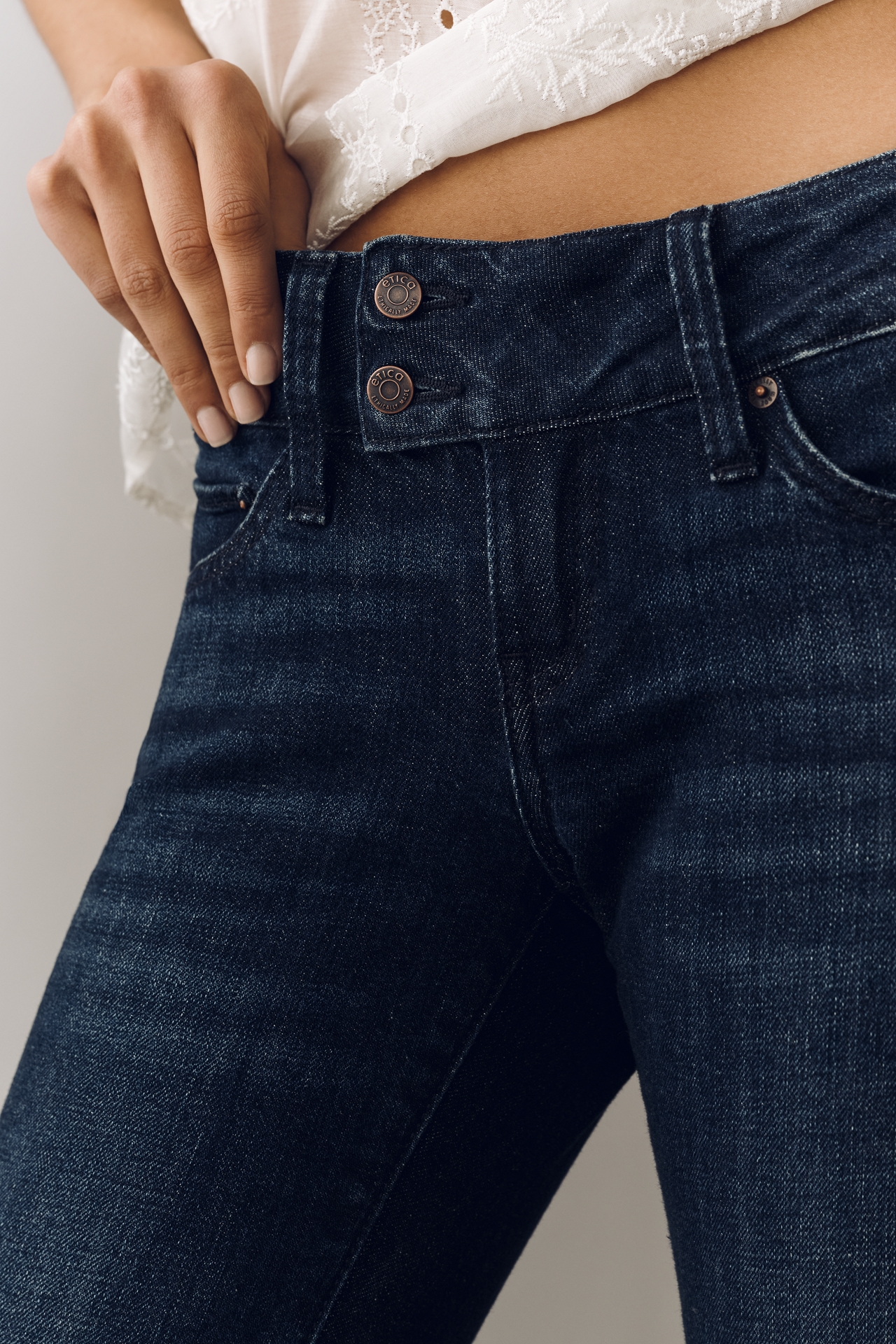 Etica Missy Low-Rise Bootleg Jeans