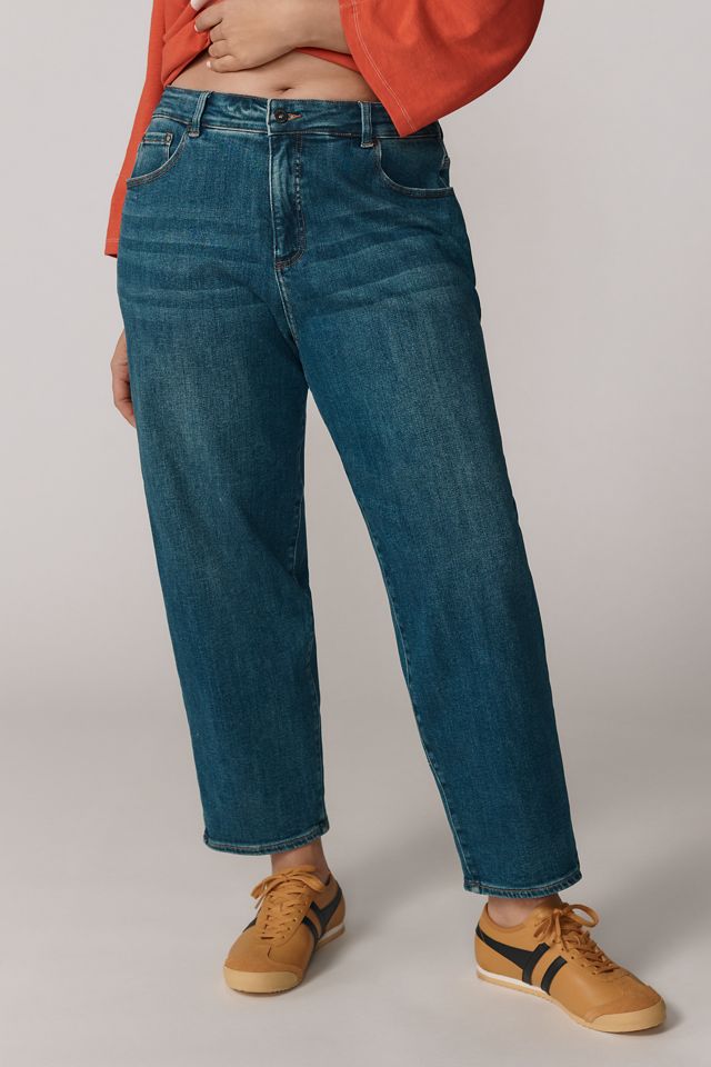Universal Standard Plus Lou High-Rise Barrel-Leg Jeans #1