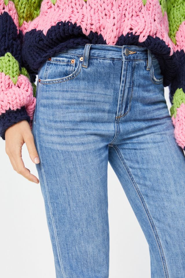 Blue Revival Noa Ultra High-Rise Ruffle-Hem Relaxed Jeans #3