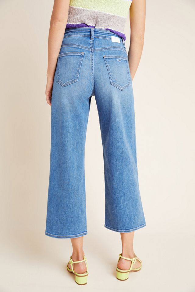 CQY Sunday Ultra High-Rise Cropped Wide-Leg Jeans #1