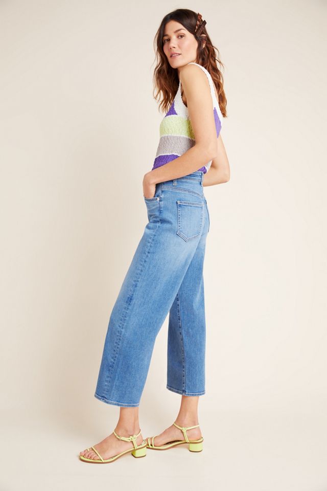 CQY Sunday Ultra High-Rise Cropped Wide-Leg Jeans #5