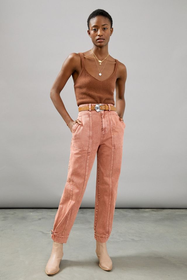 Othilia Ultra High-Rise Seamed Tapered Jeans #1