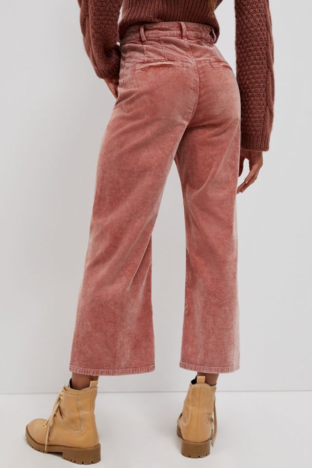 Pilcro Ultra High-Rise Cropped Wide-Leg Corduroy Pants #1