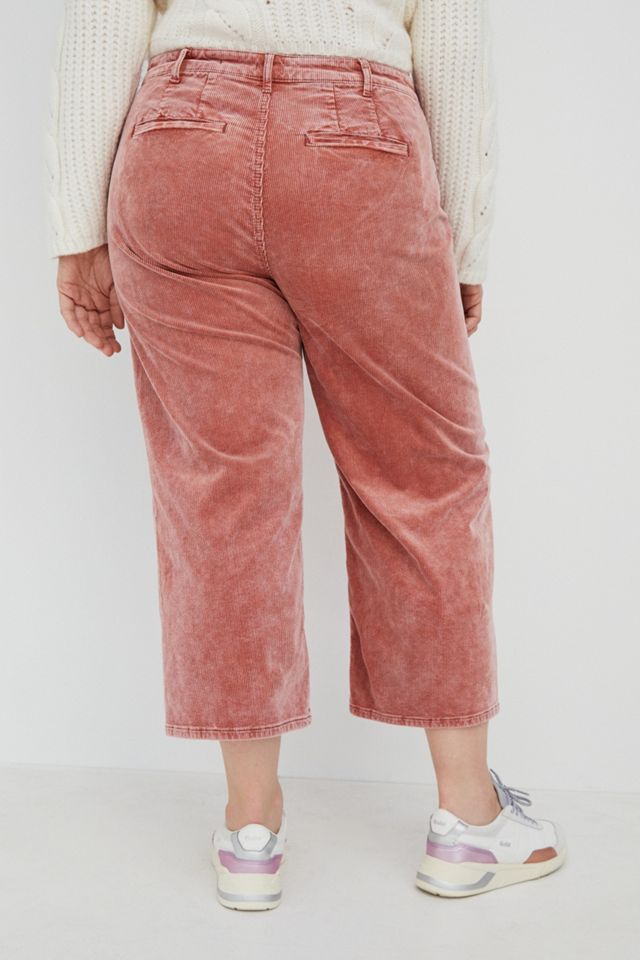 Pilcro Ultra High-Rise Cropped Wide-Leg Corduroy Pants #5