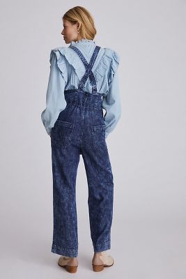 denim pinafore jumpsuit