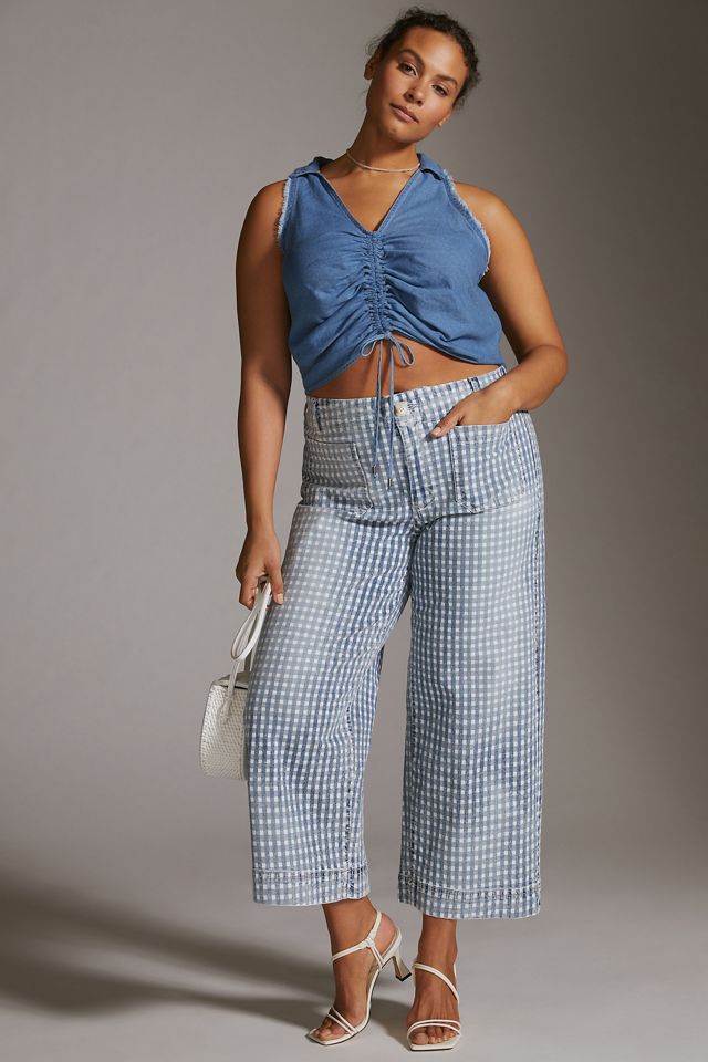 ※専用Cross＆Cloth Polkadotprintstraighpants Pilcro The Skipper Gingham Pants | Anthropologie