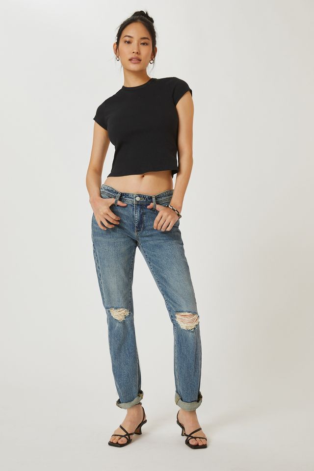 Pilcro Mid-Rise Slim Boyfriend Jeans | Anthropologie