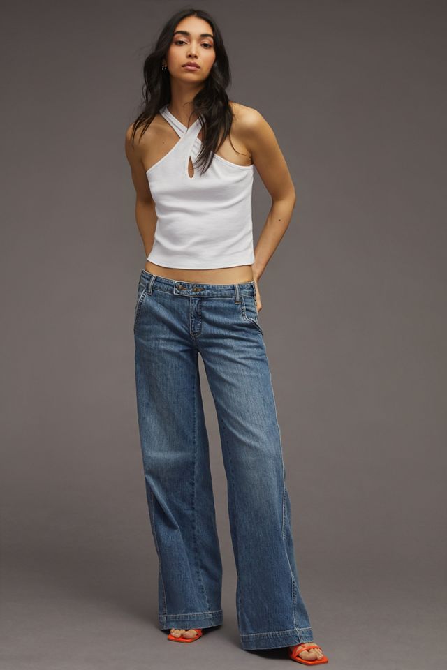 Pilcro Low-Rise Utility Jeans | Anthropologie