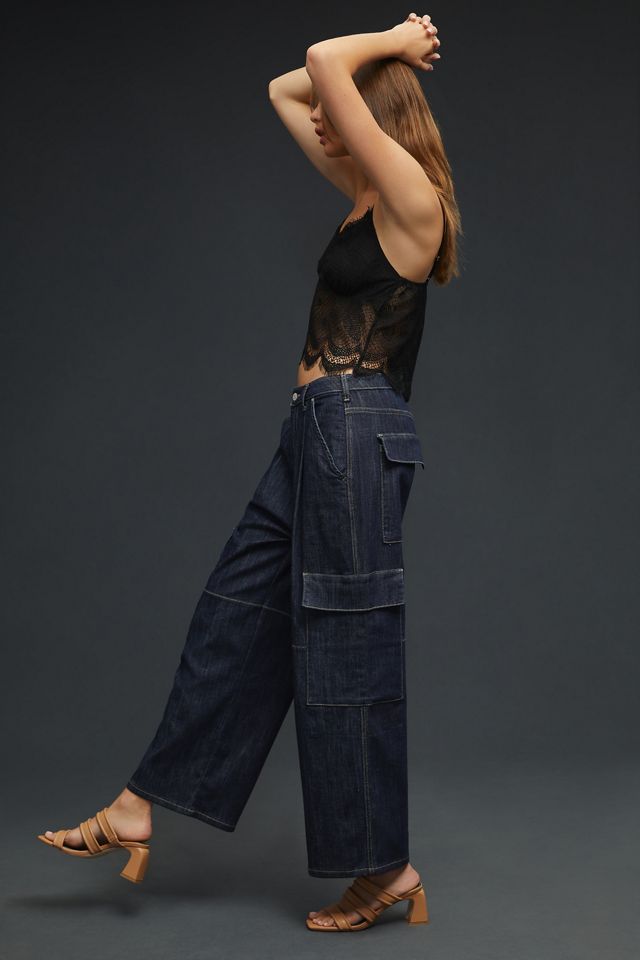 Pilcro Low-Slung Relaxed-Fit Cargo Jeans #3