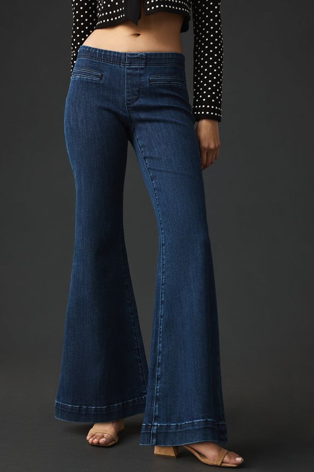 Pilcro Retro Low-Rise Pull-On Flare Jeans #1