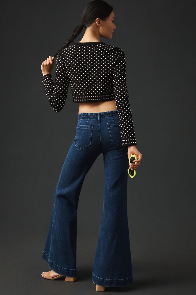 Pilcro Retro Low-Rise Pull-On Flare Jeans #6