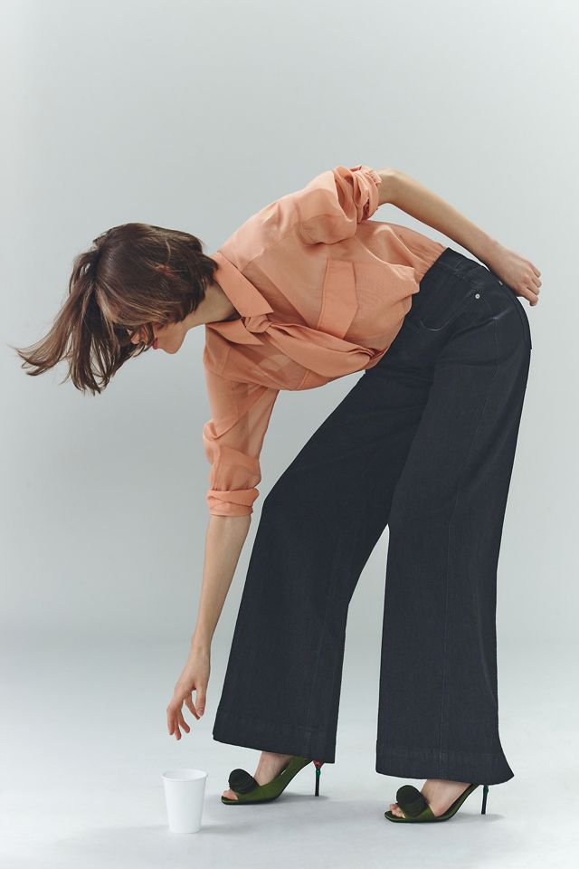 The Gwen Mid-Rise Wide-Leg Jeans #2