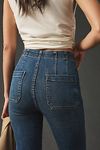 Pilcro Pull-On Mid-Rise Crop Flare Jeans | Anthropologie