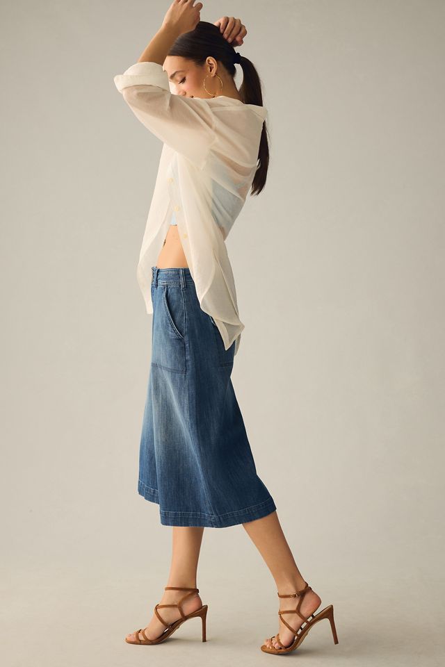 Pilcro Mid-Rise Cropped Utility Culottes #2