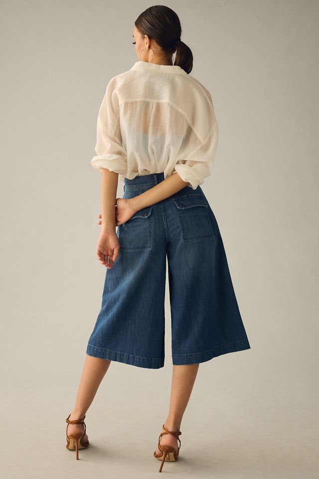 Pilcro Mid-Rise Cropped Utility Culottes #3